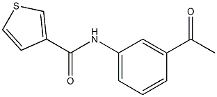 N-(3-acetylphenyl)thiophene-3-carboxamide Struktur