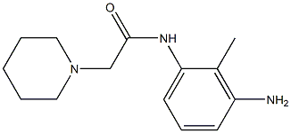 N-(3-amino-2-methylphenyl)-2-piperidin-1-ylacetamide Struktur