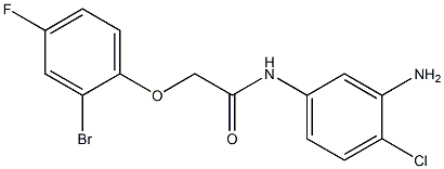 N-(3-amino-4-chlorophenyl)-2-(2-bromo-4-fluorophenoxy)acetamide Struktur