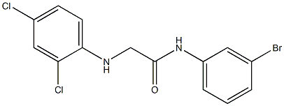 N-(3-bromophenyl)-2-[(2,4-dichlorophenyl)amino]acetamide Struktur