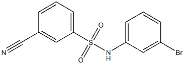 N-(3-bromophenyl)-3-cyanobenzenesulfonamide Struktur