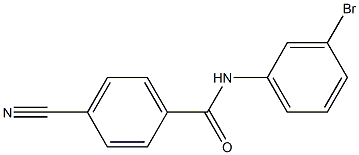 N-(3-bromophenyl)-4-cyanobenzamide Struktur