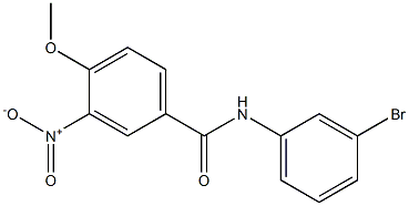 N-(3-bromophenyl)-4-methoxy-3-nitrobenzamide Struktur