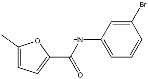 N-(3-bromophenyl)-5-methylfuran-2-carboxamide Struktur