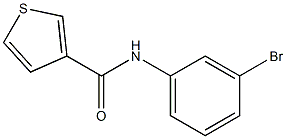 N-(3-bromophenyl)thiophene-3-carboxamide Struktur