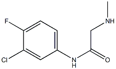 N-(3-chloro-4-fluorophenyl)-2-(methylamino)acetamide Struktur