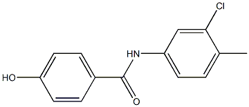 N-(3-chloro-4-methylphenyl)-4-hydroxybenzamide Struktur