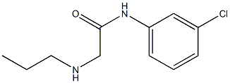 N-(3-chlorophenyl)-2-(propylamino)acetamide Struktur