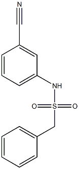 N-(3-cyanophenyl)-1-phenylmethanesulfonamide Struktur