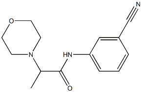 N-(3-cyanophenyl)-2-(morpholin-4-yl)propanamide Struktur