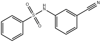 N-(3-cyanophenyl)benzenesulfonamide Struktur