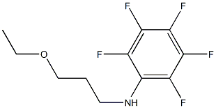 N-(3-ethoxypropyl)-2,3,4,5,6-pentafluoroaniline Struktur