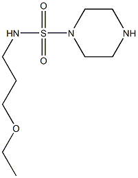 N-(3-ethoxypropyl)piperazine-1-sulfonamide Struktur