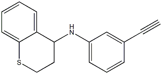 N-(3-ethynylphenyl)-3,4-dihydro-2H-1-benzothiopyran-4-amine Struktur