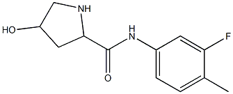 N-(3-fluoro-4-methylphenyl)-4-hydroxypyrrolidine-2-carboxamide Struktur