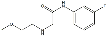 N-(3-fluorophenyl)-2-[(2-methoxyethyl)amino]acetamide Struktur