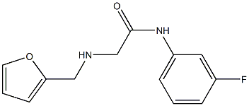 N-(3-fluorophenyl)-2-[(furan-2-ylmethyl)amino]acetamide Struktur