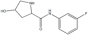 N-(3-fluorophenyl)-4-hydroxypyrrolidine-2-carboxamide Struktur