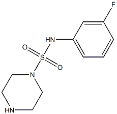 N-(3-fluorophenyl)piperazine-1-sulfonamide Struktur