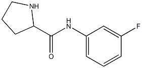 N-(3-fluorophenyl)pyrrolidine-2-carboxamide Struktur