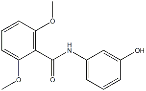 N-(3-hydroxyphenyl)-2,6-dimethoxybenzamide Struktur