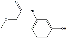 N-(3-hydroxyphenyl)-2-methoxyacetamide Struktur