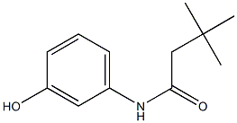 N-(3-hydroxyphenyl)-3,3-dimethylbutanamide Struktur