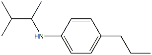 N-(3-methylbutan-2-yl)-4-propylaniline Struktur