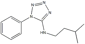 N-(3-methylbutyl)-1-phenyl-1H-1,2,3,4-tetrazol-5-amine Struktur