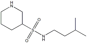 N-(3-methylbutyl)piperidine-3-sulfonamide Struktur