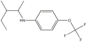 N-(3-methylpentan-2-yl)-4-(trifluoromethoxy)aniline Struktur