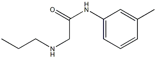 N-(3-methylphenyl)-2-(propylamino)acetamide Struktur