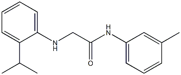 N-(3-methylphenyl)-2-{[2-(propan-2-yl)phenyl]amino}acetamide Struktur