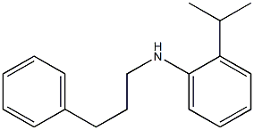 N-(3-phenylpropyl)-2-(propan-2-yl)aniline Struktur