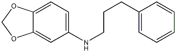 N-(3-phenylpropyl)-2H-1,3-benzodioxol-5-amine Struktur