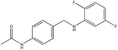 N-(4-{[(2,5-difluorophenyl)amino]methyl}phenyl)acetamide Struktur