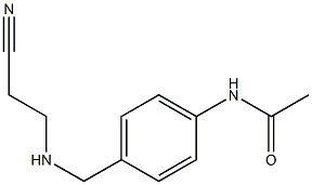 N-(4-{[(2-cyanoethyl)amino]methyl}phenyl)acetamide Struktur