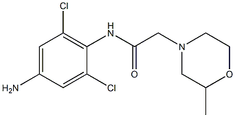 N-(4-amino-2,6-dichlorophenyl)-2-(2-methylmorpholin-4-yl)acetamide Struktur