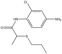 N-(4-amino-2-chlorophenyl)-2-(propylsulfanyl)propanamide Struktur