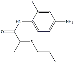 N-(4-amino-2-methylphenyl)-2-(propylsulfanyl)propanamide Struktur