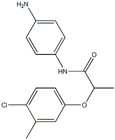 N-(4-aminophenyl)-2-(4-chloro-3-methylphenoxy)propanamide Struktur