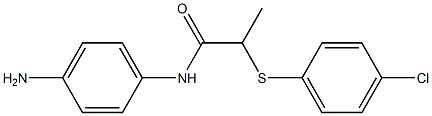 N-(4-aminophenyl)-2-[(4-chlorophenyl)sulfanyl]propanamide Struktur