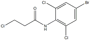 N-(4-bromo-2,6-dichlorophenyl)-3-chloropropanamide Struktur