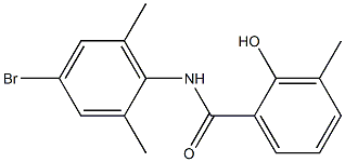 N-(4-bromo-2,6-dimethylphenyl)-2-hydroxy-3-methylbenzamide Struktur