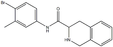 N-(4-bromo-3-methylphenyl)-1,2,3,4-tetrahydroisoquinoline-3-carboxamide Struktur