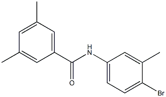 N-(4-bromo-3-methylphenyl)-3,5-dimethylbenzamide Struktur