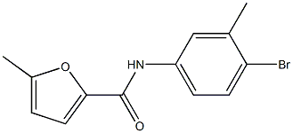 N-(4-bromo-3-methylphenyl)-5-methylfuran-2-carboxamide Struktur