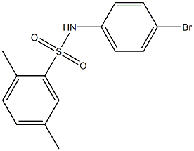 N-(4-bromophenyl)-2,5-dimethylbenzene-1-sulfonamide Struktur