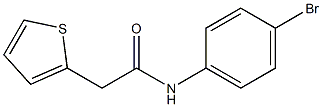 N-(4-bromophenyl)-2-thien-2-ylacetamide Struktur