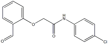 N-(4-chlorophenyl)-2-(2-formylphenoxy)acetamide Struktur